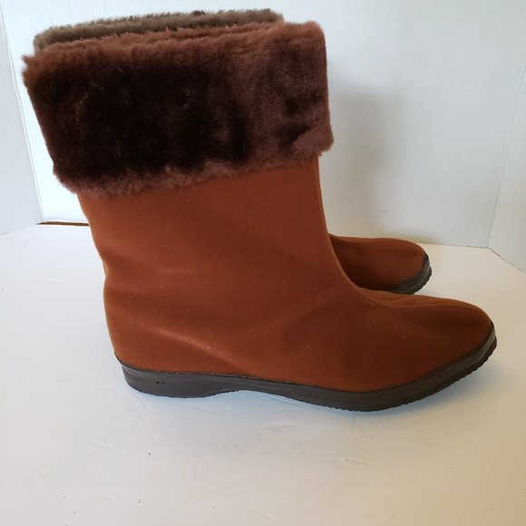 VINTAGE BF Goodrich Fur Boots Fleece Lining NWOT - Picture 3 of 8